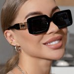 PC Square Fashion For Women Men Anti Glare Sun Shades Glasses For Driving Beach Travel