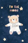 To The Moon Bear - Wall Art Print - A1