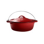 Lks Bake Pot Red Enamel No 12