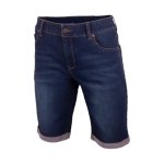 Ladies Dark Denim Stretch Short Dark Navy - 30
