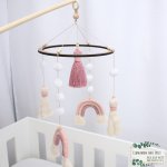 Cot Mobile Rainbow And White Tassels