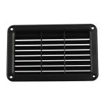 A6788 193X122MM Black Rectangle Louvered Ventilation Plastic Venting Panel Cover