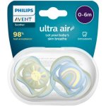 Avent Ultra Air Soother Boy 0-6M 2 Pack