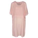 Crochet Detail Dress - Sugar Pink Free