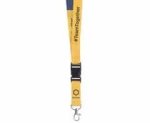 Petersham Lanyard Double Sided With Buckle & Ring