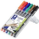 Staedtler Lumocolor Permanent Universal Fineliner - Fine 6 Pack