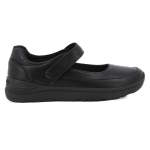Pierre Cardin Velcro Strap Flat - Black - 8