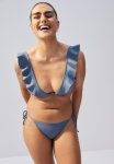 Padded Bikini Top - Dusty Blue