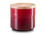 Le Creuset Extra Large Stoneware Storage Jar With Wooden Lid 1.5L Cherry