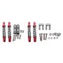 Car Upgrades Parts Metal Front & Rear Shock Absorbers Damper Red