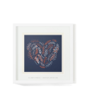 Heart Flowers Art Print