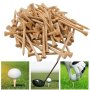 100PCS Professional Bamboo Golf Tees 5 Sizes Available Great For Practice Golf Accessories