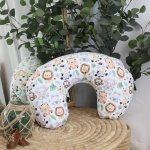 Feeding Pillow Cover Watercolour Safari On The Road