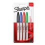 Sharpie Fine Permanent Marker: Assorted Standard Card 4'S