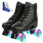 Xudrez Roller Skate Shoes For Women Men Pu Leather High-top Double-row Roller Skates For Beginner Professional Indoor Outdoor Ro