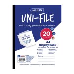 Marlin Uni-file Display Books 20 Pocket Sealed In Display Boxes - Pack Of 70