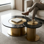 Round Coffee Table Set For Stylish Living Spaces