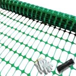 Potatolife Plastic Mesh Fence Extra Strength 4'X100' Roll With 50 Zip Ties Resuable Temporary Netting For Garden Fencing Snow Fe