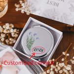Elegant Personalized Compact Mirror - Stainless Steel Perfect For Weddings & Hen Parties - Unique Pocket Makeup Accessory