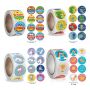 Artikon Motivation Stickers - 32 Patterns 2000 Stickers 2.5CM Roll - 2301