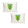 Katz Designs - Golden Arrows White Polyester Plain Standard Pillowcase