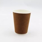 Ctg Ripple Kraft Cup 350ML 25