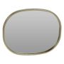 - Oval Mirror With Gold Metal Frame - 20X25CM