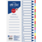 Uni-file A4 A-z Tab File Dividers 16-PACK