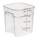 Square Polycarbonate Storage Container Clear 8 Ltr - SCS4007-C