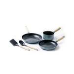 Mayflower 5 Piece Healthy Ceramic Non-stick Cookware Set Smoky Blue