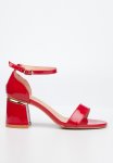 Bell A 1 Ankle Tie Block Heel - Red