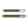 Hidden Car Parking Plate - Luminous Metal Number Plate 1