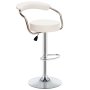 Gof Furniture - Succulent Bar Stool Pu Leather White