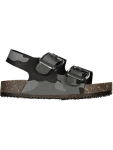 Camo Print Sandals - 4 Black