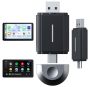 Lamtto 2 In 1 Wireless Carplay Adapter & Wireless Android Auto Adapter Convert Wired Carplay To Wireless Carplay Carplay Dongle Fit For Cars From 20