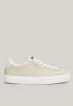 Tommy Hilfiger Cupsole Leather Sneaker - Bleached Stone