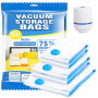Topika - 5 X Vacuum Storage Bags With Electric Pump Space-saving Storage