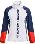 Women's Ua Rush Woven Colorblock Full-zip - White LG