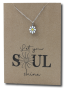 Daisy Enamel Pendant & Chain - Card 483