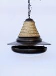 Hanging Lamp With Metal & Bamboo – 68X45CM