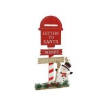 Sign Figure With Snowman 24X5X44CM
