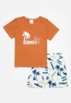 PoP Candy Baby Boys Tee And Short Set-brown