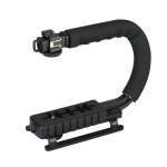 U-type Video Stabiliser Handle With 3 Hotshoes For Dslr Mirrorless Camera Or Camcoder - EPHK141