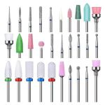 3/32 Inch Nail Drill Bits Sets For Manicure Pedicure Home Salon - 30 Pieces