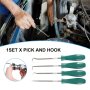 4PCS Heavy Duty Hook And Pick Set For Automotive Oil Seal "o" Rings Removing Tool Oil Seal Puller Gasket Removal Hook Apron Removal Tool