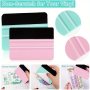 2PACKS Purple And Teal Squeegee Scraper Tool Squeegees For Vinyl Purple And Coral Vinyl Squeegee Tools Vinyl Scraper For Crafting Vinyl Application