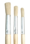 504 Round Pure Bristle Paint Brush - Set Of 3 Brushes