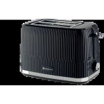 Bossanova - 2-SLICE Ribbed Toaster - Black