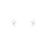 Tiny Snake Studs Silver