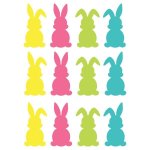 Bright Bunny Stickers Pack Of 12